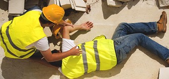 First Aid application in workplace